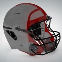 头盔（安全帽）C4D模型 Football Helmet