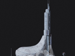 C4D抽象未来建筑外星基地蒸汽朋克模型 KB3D_HEM_BldgSM_1_grp