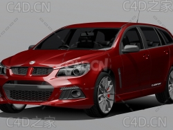 霍顿汽车2015款C4D汽车模型下载