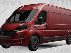 菲亚特汽车ducato杜卡托面包车2022款C4D汽车模型下载