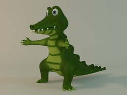 卡通恐龙绑定C4D模型 Cartoon dinosaur