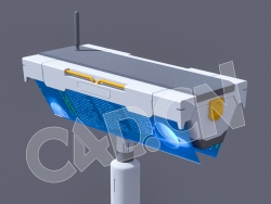 C4D科幻城市未来城市数字展示屏模型