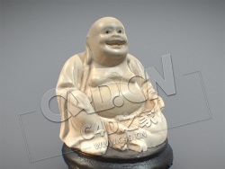 C4D弥勒佛大脚佛雕塑佛像工艺品模型 buddha