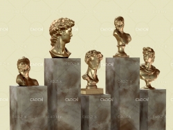国外经典人像雕塑C4D模型 sculpture