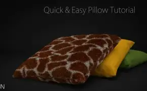 C4D创建一个抱枕教程 How to make a Pillow Quick & Easy in Cinema 4D