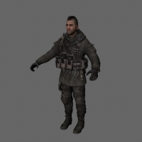 国外武装人员C4D模型 Soap