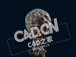 C4D蒸汽朋克热气球模型 Vulturing Balloon #wildwestchallenge