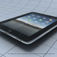 苹果ipad 3D模型：Apple iPad C4D Model