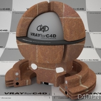 vray for c4d材质：Cotto tiles