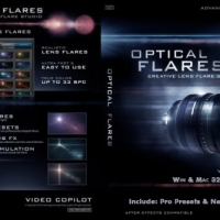 AE汉化插件：镜头光晕插件Optical Flares v1.2
