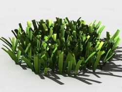 草坪草地绿草植物C4D模型 lawn-grass-h1