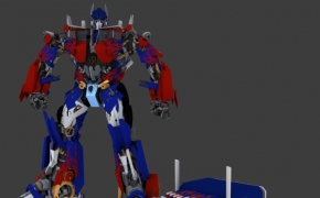 变形金刚Optimus Prim 擎天柱(柯柏文) 骨骼变形动画