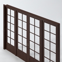 推拉门3d模型 Sliding doors