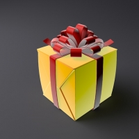 礼品盒C4D模型 Present box