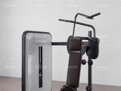 C4D高拉力背肌训练器商用健身房俱乐部专业力量训练器材