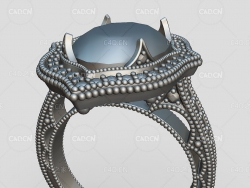 女性宝石钻戒c4d模型 ChapelHills Miller2