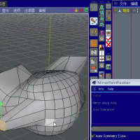 [C4D R15插件]对称模型 mirror points