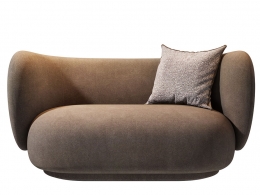 Ferm Living品牌里科双人沙发3D模型素材下载Rico Sofa 2-Seater by Ferm Living