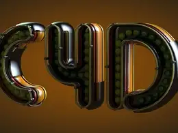C4D创意圆球文字工程文件 C4D creative writing ball