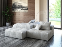 C4D客厅无靠背布艺沙发模型 sofa 3d model