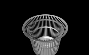 金属垃圾筒C4D模型 waste box