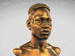 NBA球员艾莫铜像雕塑雕像C4D模型（Ahmaud）Arbery 3d model