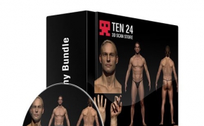 男性人体扫描3D真实模型 Colour Male Anatomy Bundle 01