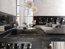 C4D室内模型：客厅渲染 CGTrader – BeInspiration 70 3D models