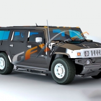 3款悍马汽车3D模型 hummer 3d models
