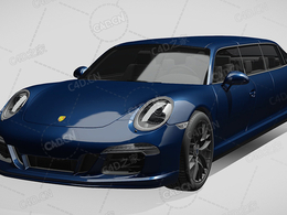 保时捷911-carrera-4-gts豪华轿车豪华汽车跑车超跑2016款C4D汽车模型下载