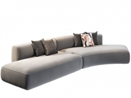 舒适弧形模块沙发3号 (组合沙发)3D模型素材下载Cosy Curve Modular Sofa 3 by MDF Ita