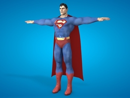 超人C4D模型 Superman 3d model