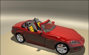 红色跑车3D模型 3D Models of Sports Cars