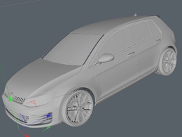 golf gti 高尔夫7 vray材质
