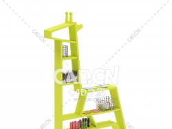 长颈鹿形架子C4D模型下载 Giraffe Shape Shelf