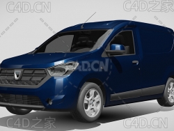 达契亚·多克MPV微型露营车面包车2020款C4D汽车模型下载