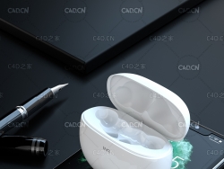 C4D OCTANE手机无线耳机产品渲染模型工程