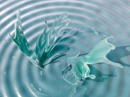 高精度写实水波纹水花C4D模型