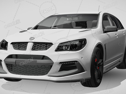 沃克斯豪尔vxr8旅行车家用汽车轿车2017款C4D汽车模型下载