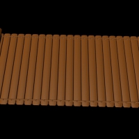 竹简C4D模型