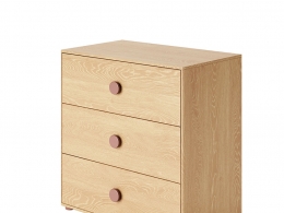 冰棒三抽屉柜 (Flexa儿童家具)3D模型素材下载Popsicle Chest with 3 Drawers by Flexa