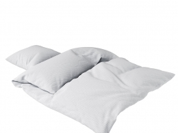 灰色波浪儿童床品套装Camcam品牌床上用品3D模型素材下载Grey Wave Junior Bedding Set