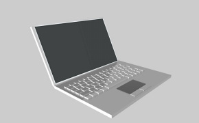笔记本简模C4D模型 MacBook