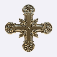 欧式十字架雕刻模型（STL雕刻三维模型）