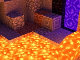 MC我的世界像素模型：流动的岩浆