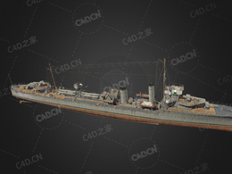 英国皇家海军觉醒号驱逐舰C4D模型下载Wakeful 3d model