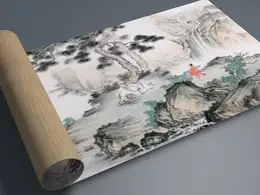 C4D展开字画动画工程
