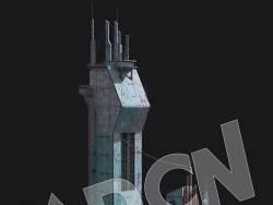 C4D抽象未来建筑蒸汽朋克模型 KB3D_HEM_BldgLG_G_grp