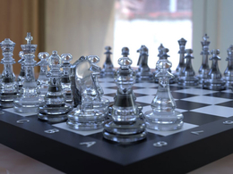 国际象棋 西洋棋 玻璃象棋 C4D模型 Chess Modle(Octane 渲染器)
