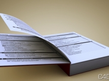 BOOK PRESET 翻书C4D预设文件